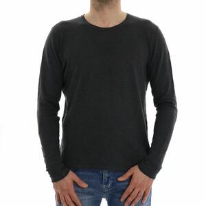 MAGLIA PARICOLLO LINO NERO
